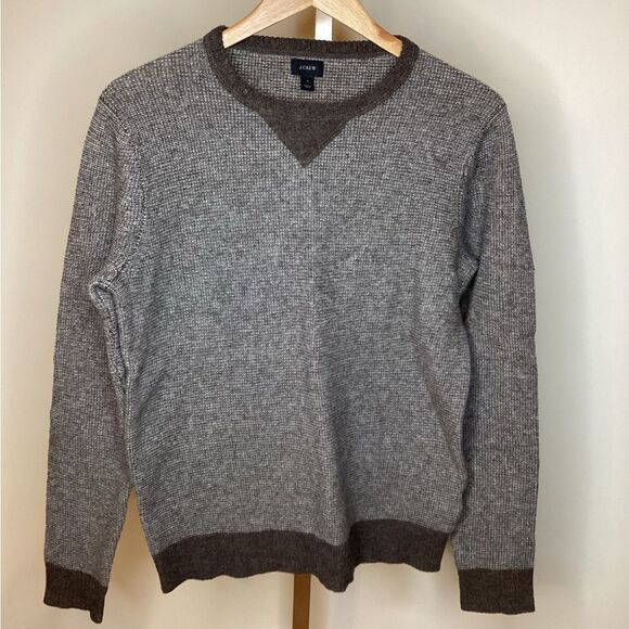 J Crew Men's Brown Wool Sweater Sz S - Picture 1 of 4